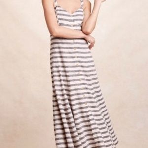 Anthropologie Maeve stripe linen dress